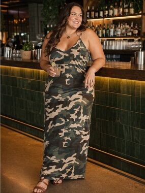 Brand New Camo Print Maxi Dress Various
